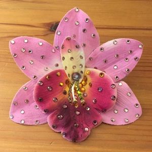 Tarina Tarantino Swarovski Orchid Hairpin